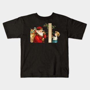 Vintage Christmas Santa Kids T-Shirt